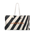 La Dolce Vita Black and White Weekender Bag