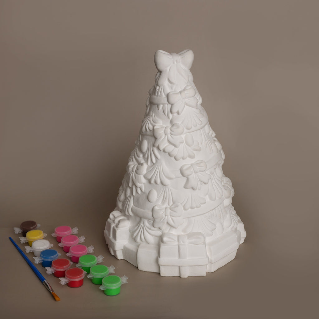 Strawberry Kazoo™ Paint-Your-Own Ceramic Christmas Tree DIY Craft Kit