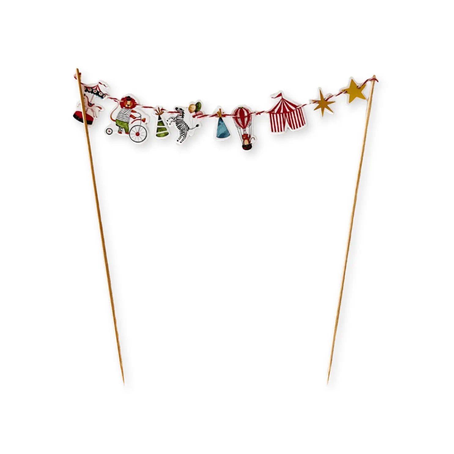 Carnival Cake Topper – Mini Circus Garland Cake Banner