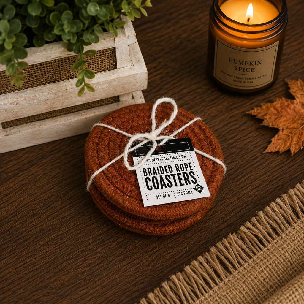 Fall Fabric Coasters