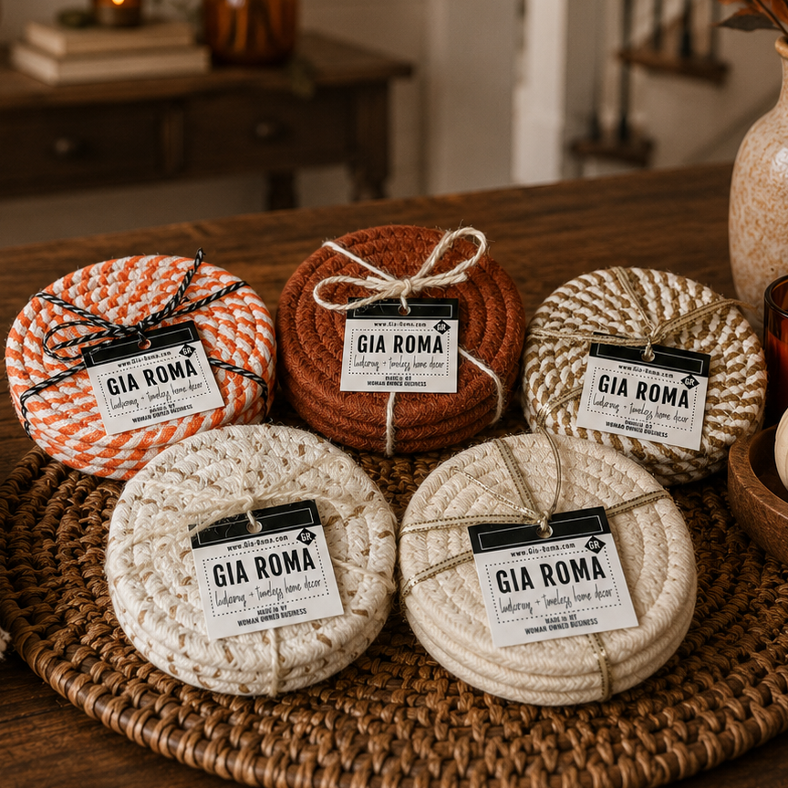 Fall Fabric Coasters