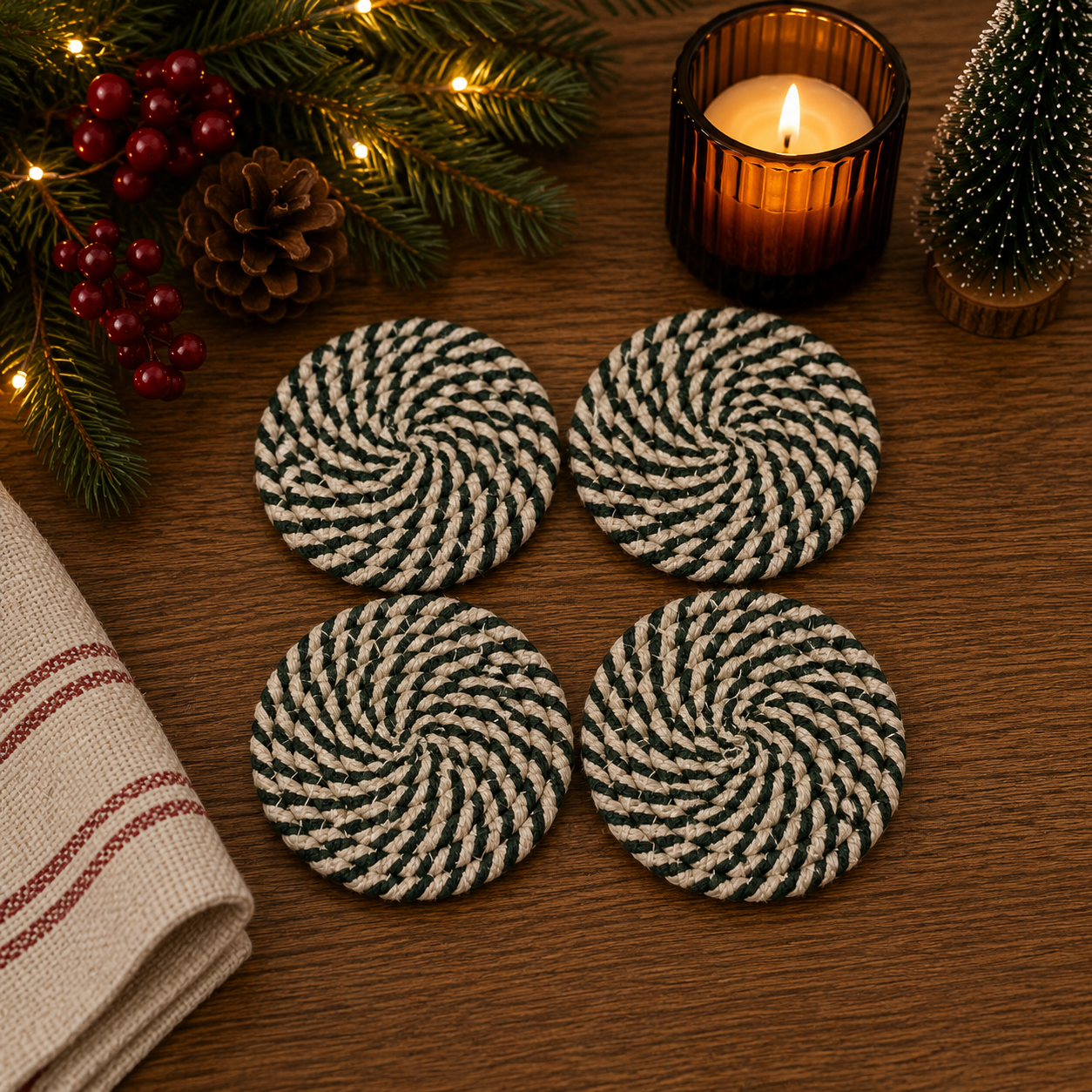 Candy Cane Coaster PRE-ORDER
