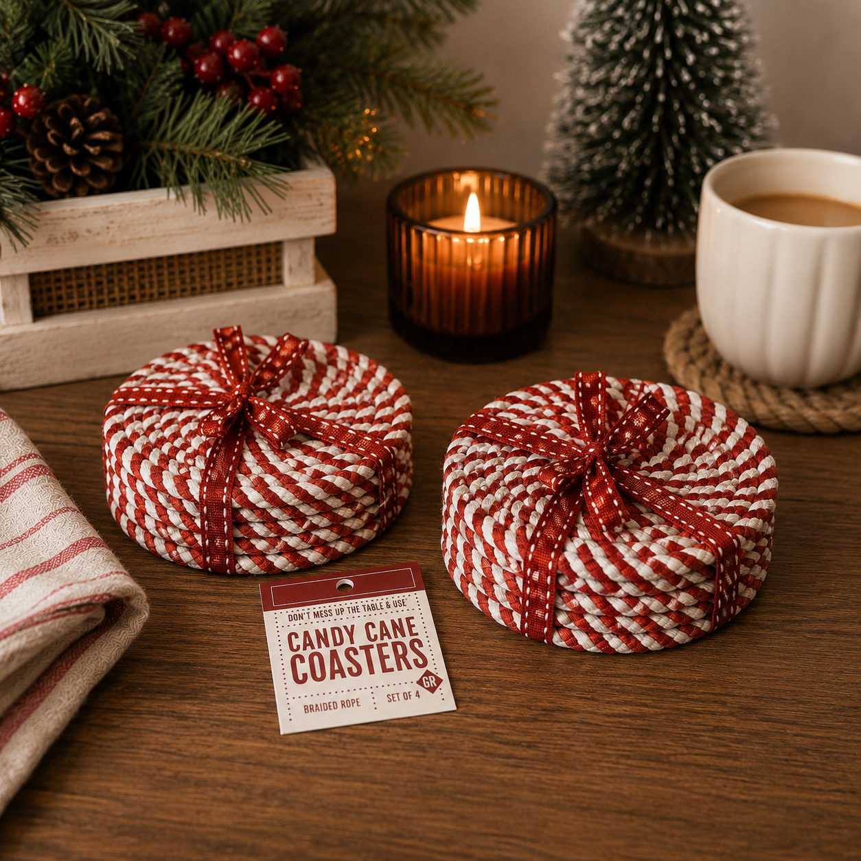 Candy Cane Coaster PRE-ORDER