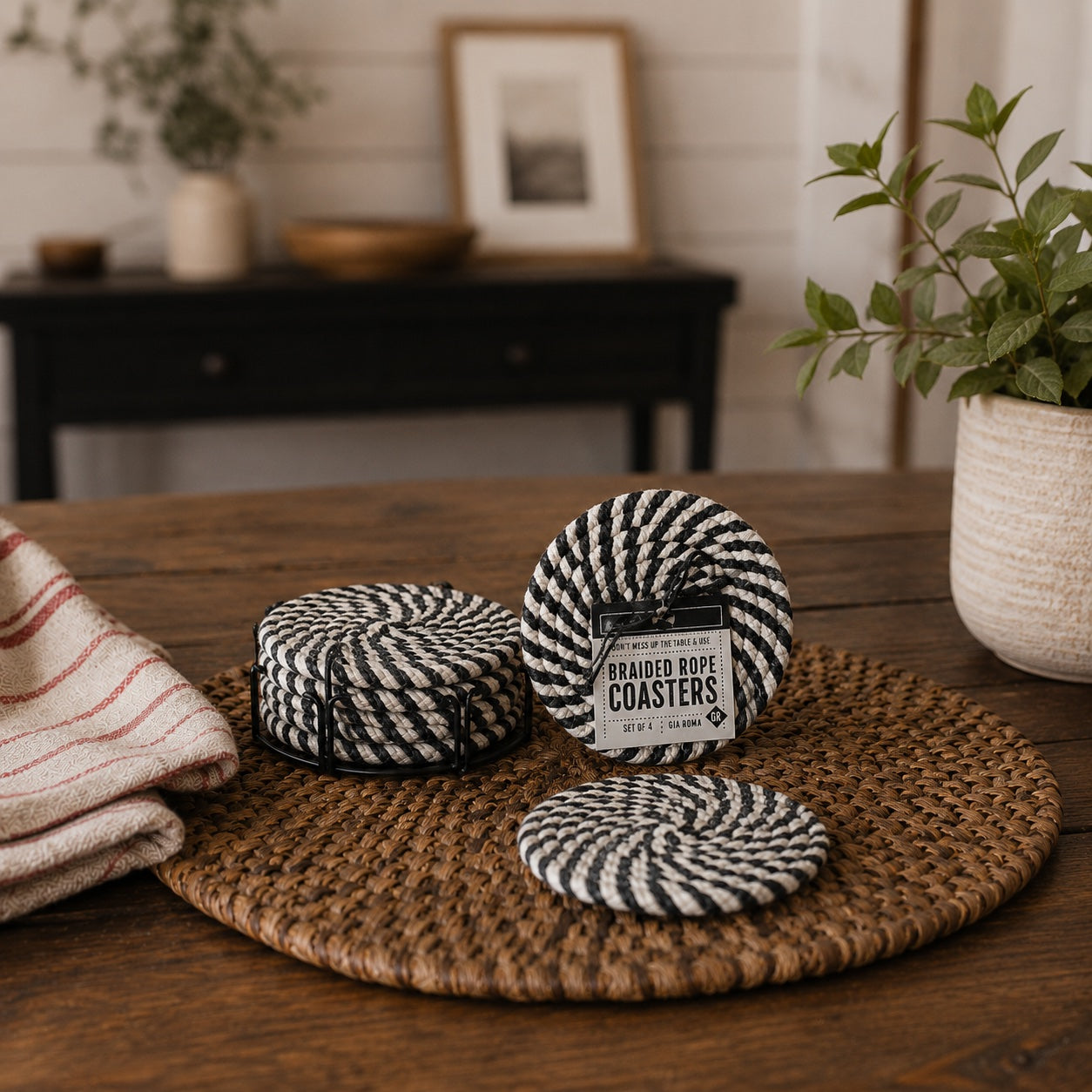 Fall Fabric Coasters