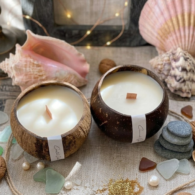 Coconut Shell Candle | Sustainable Home Decor