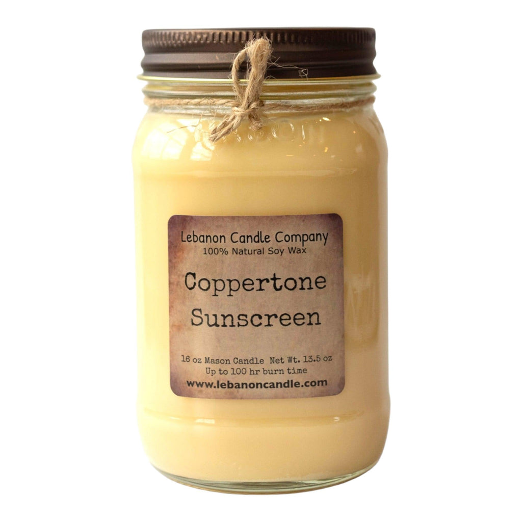 Coppertone Sunscreen Candle