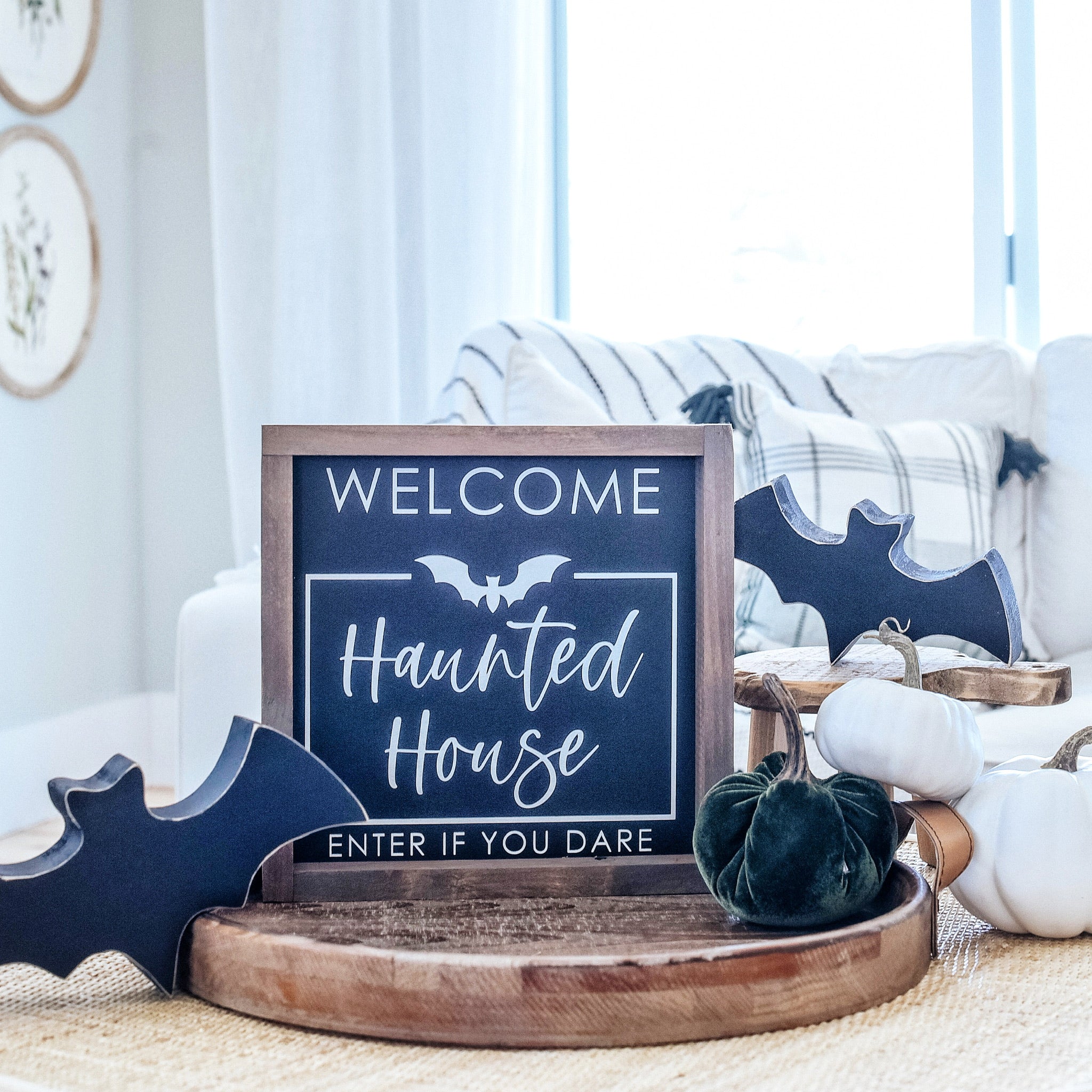 Personalized Haunted House - Dying Framed Saying
