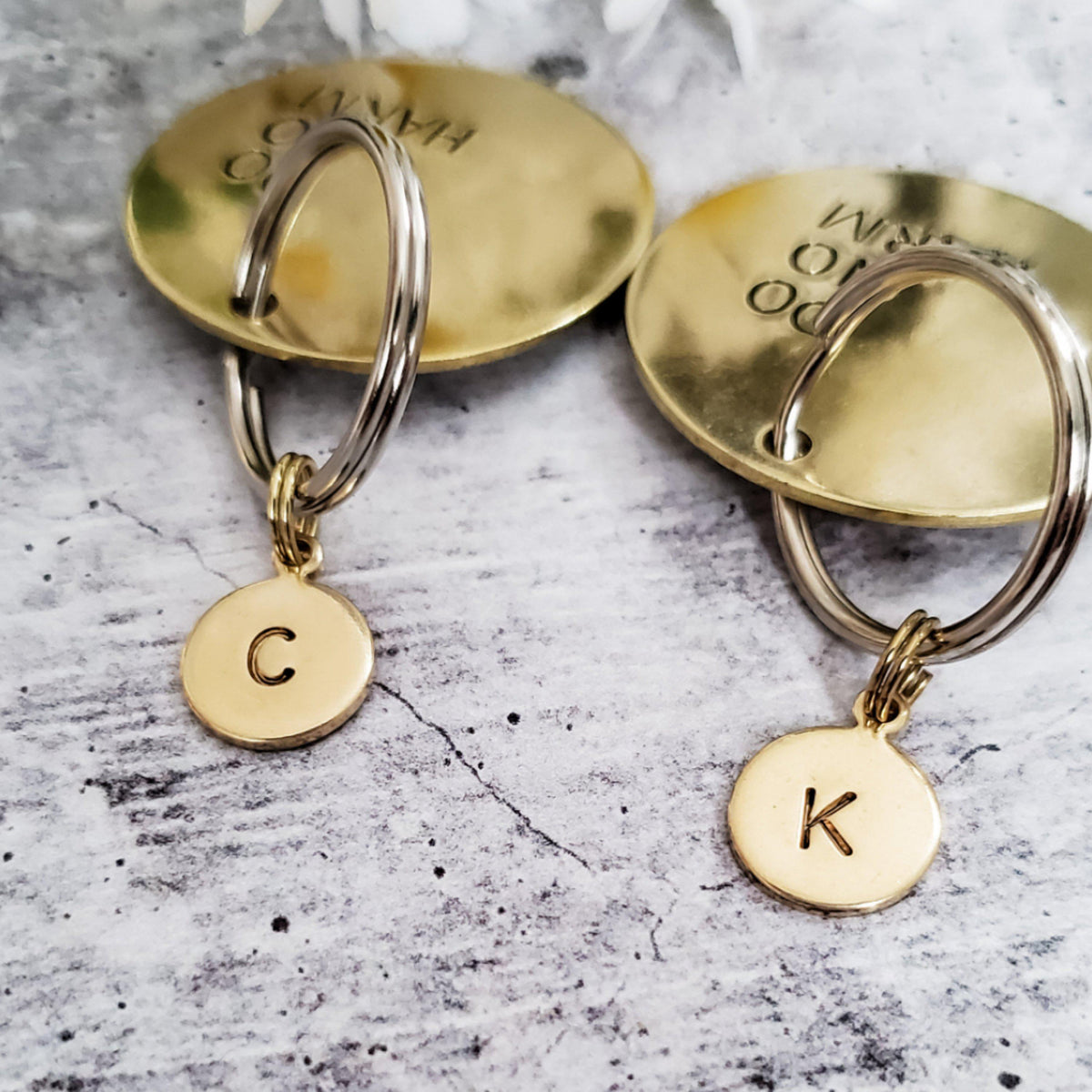 DON'T BE A DICK Brass Disc Keychain