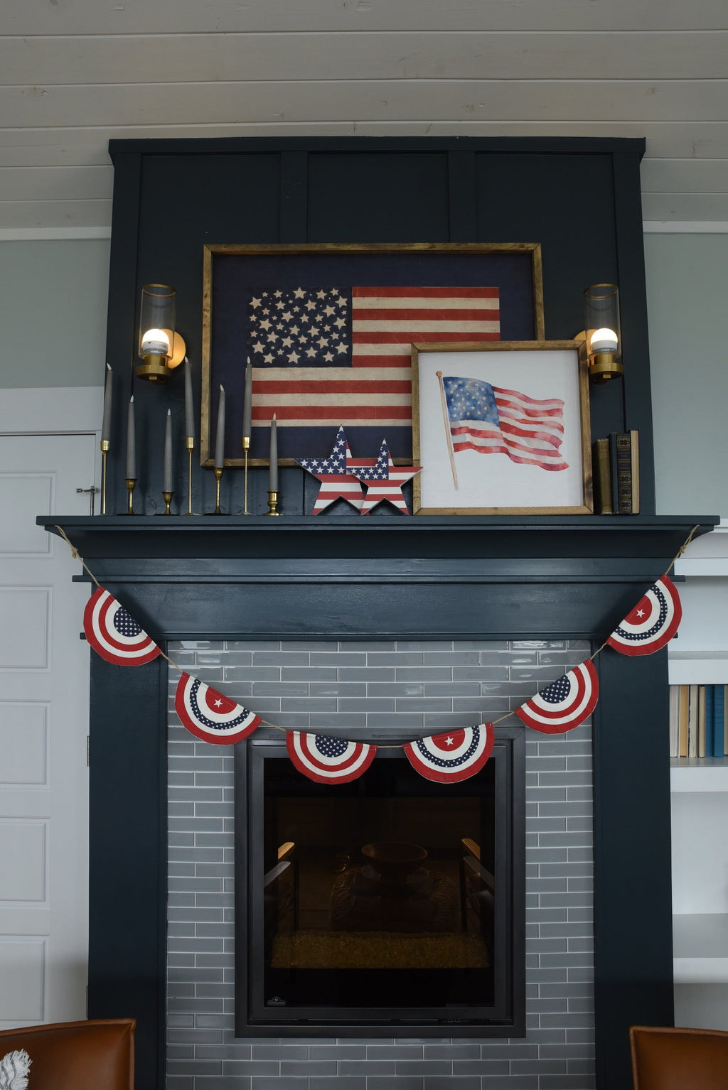 Watercolor Flag Framed Art