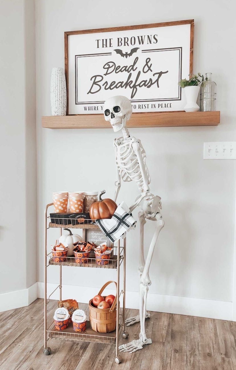 Personalized Dead & Breakfast Framed Saying
