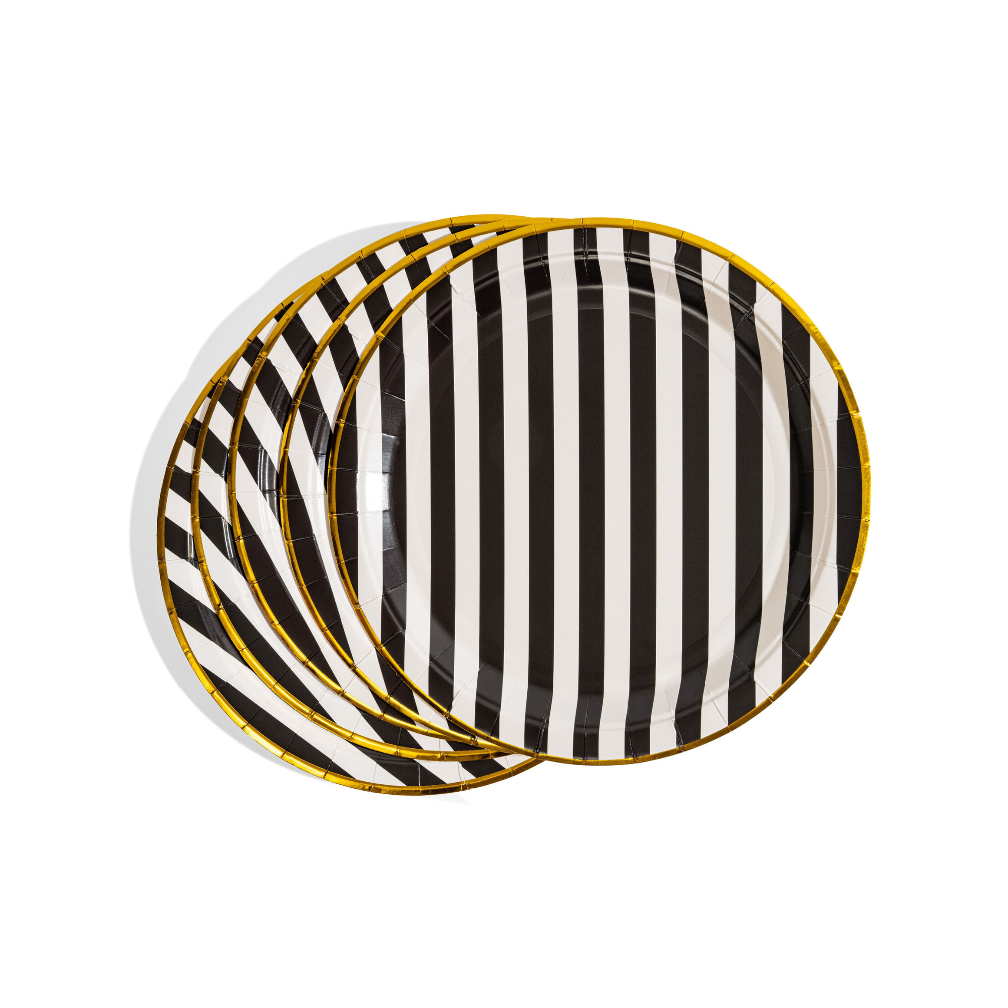 Black Stripe Dinner Plates