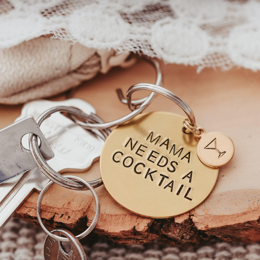 FRESH OUT of FUCKS Brass Keychain with Middle Finger Emoji