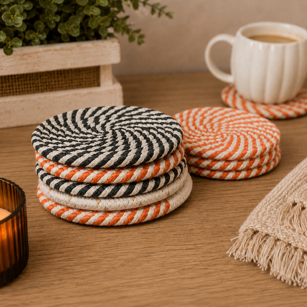 Fall Fabric Coasters