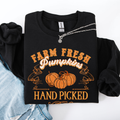 Farm Fresh Pumpkins Hand Picked Halloween Fall Autumn Sweatshirt
