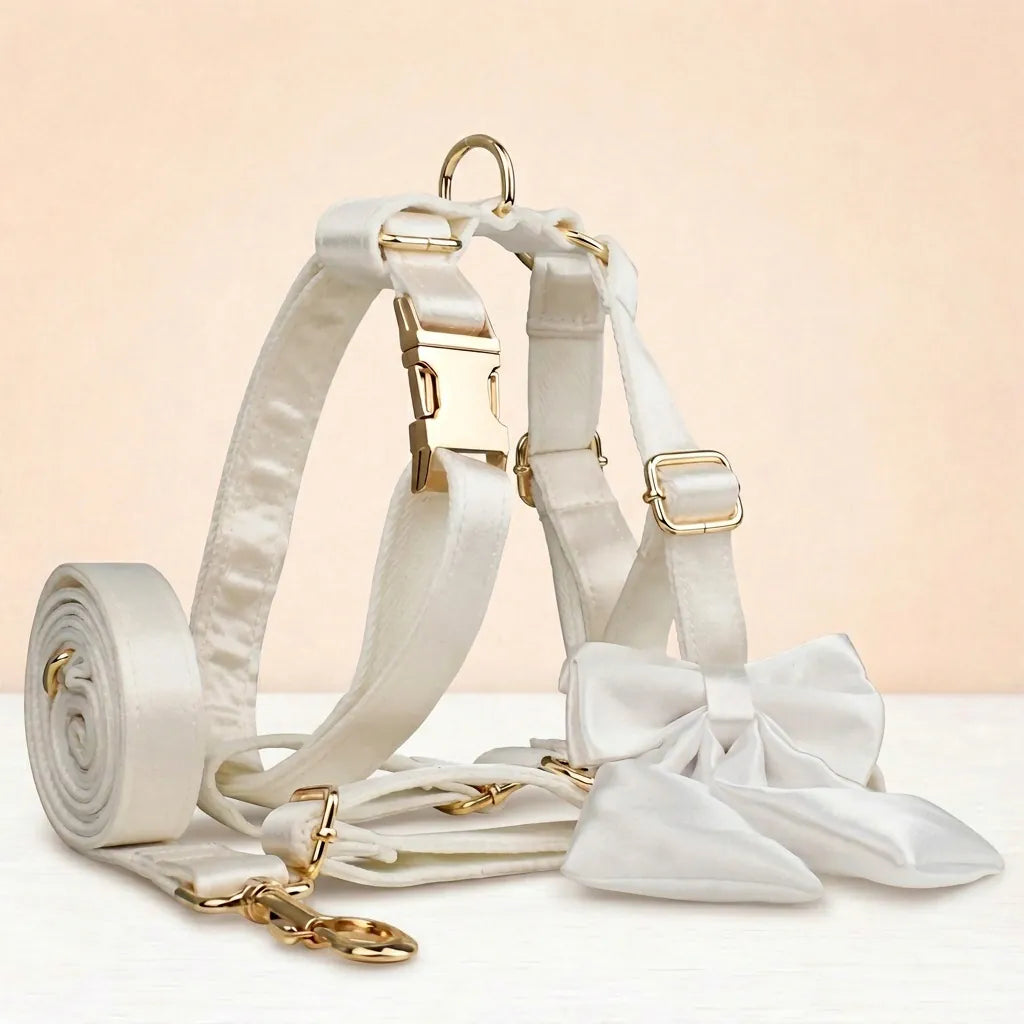 Wedding Pure White Satin Set