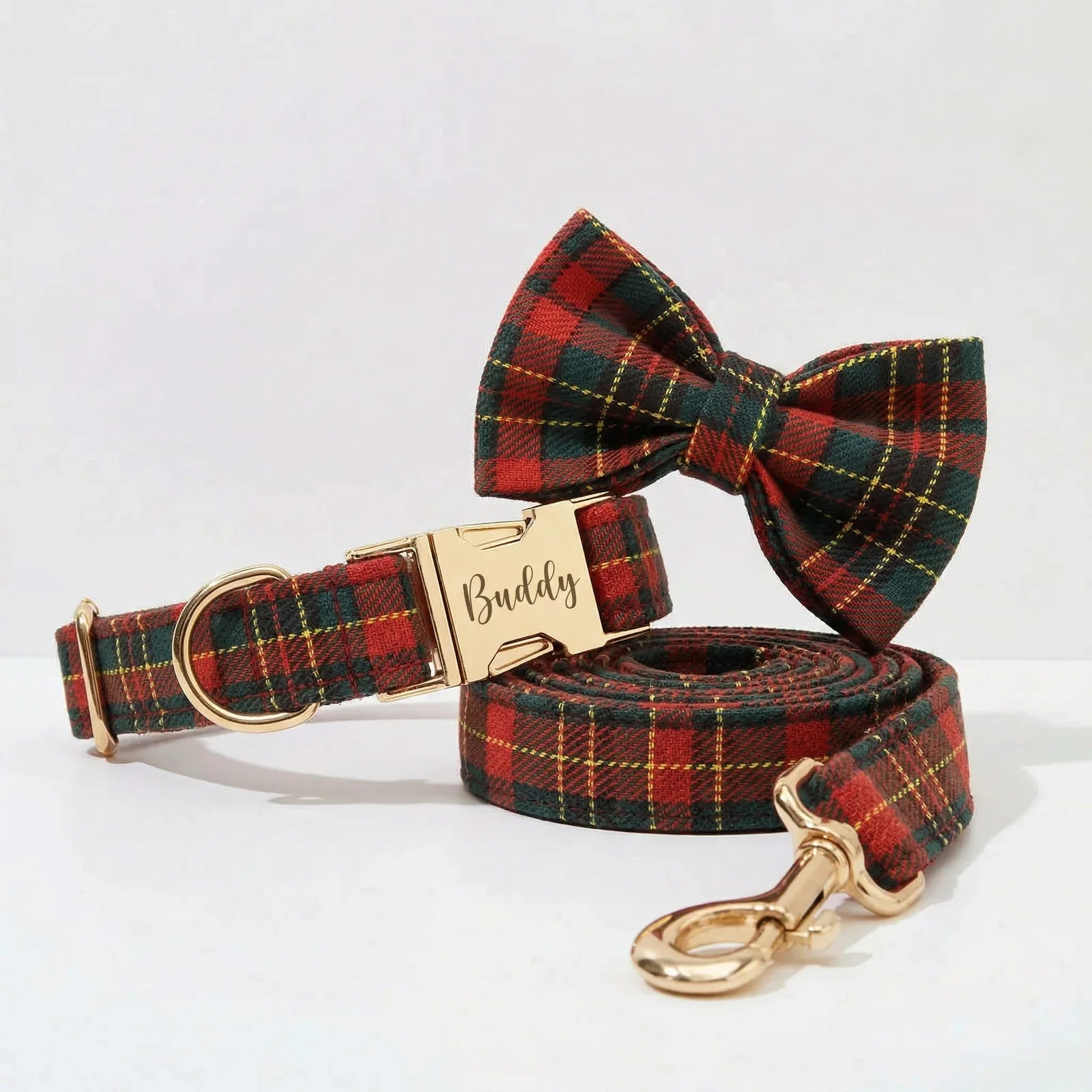 Red Tartan Christmas Set