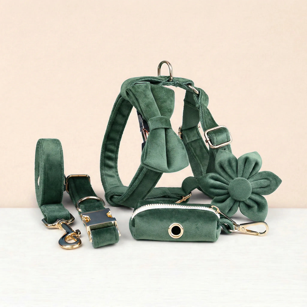 Forest Green Velvet Set
