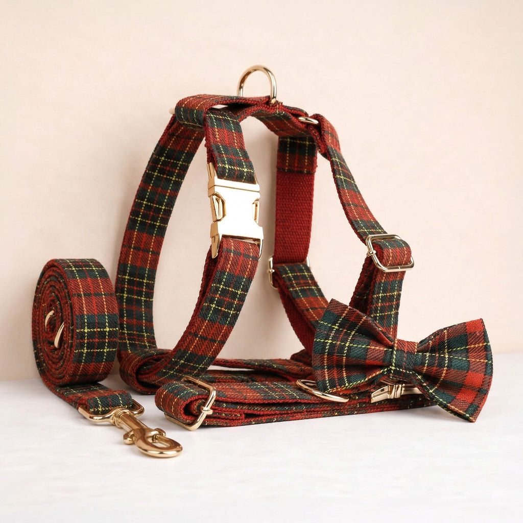 Red Tartan Christmas Set