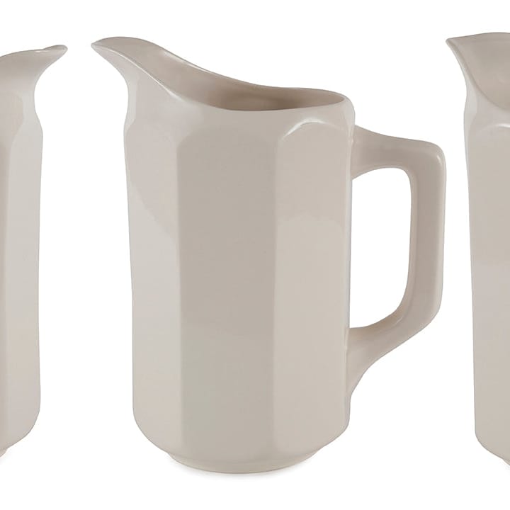 Flour White Still Life Pitcher No.2 11.5" - Artisan Stoneware