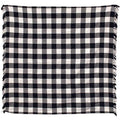 Black & White Buffalo Check Table Square 52"