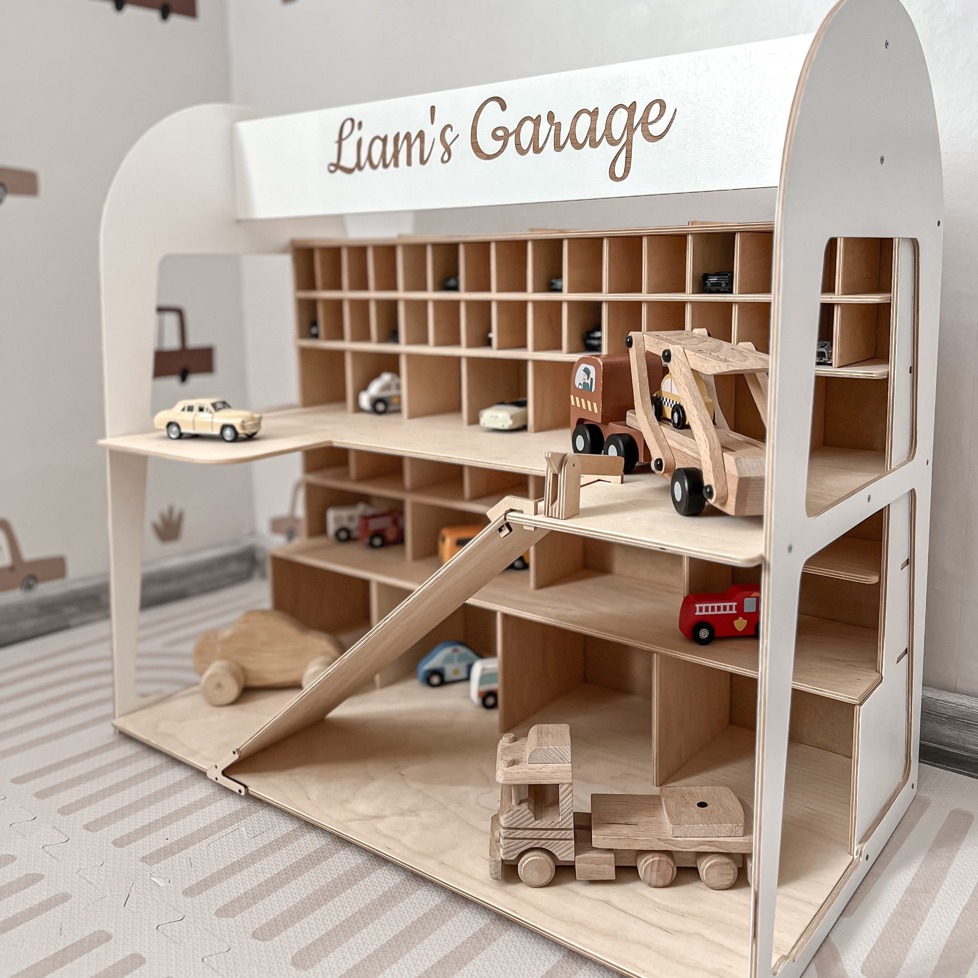 Toy Car Garage Storage
