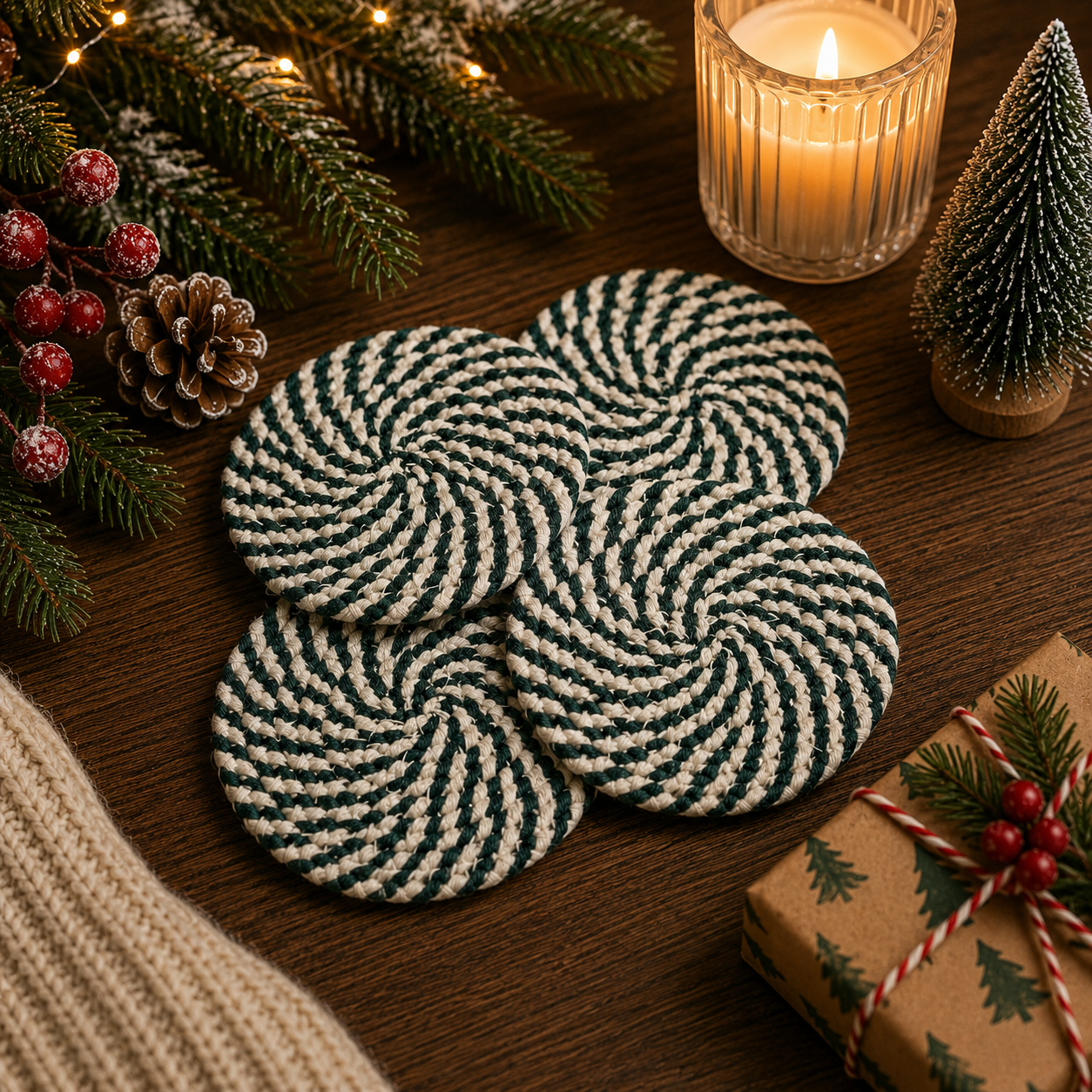 Candy Cane Coaster PRE-ORDER