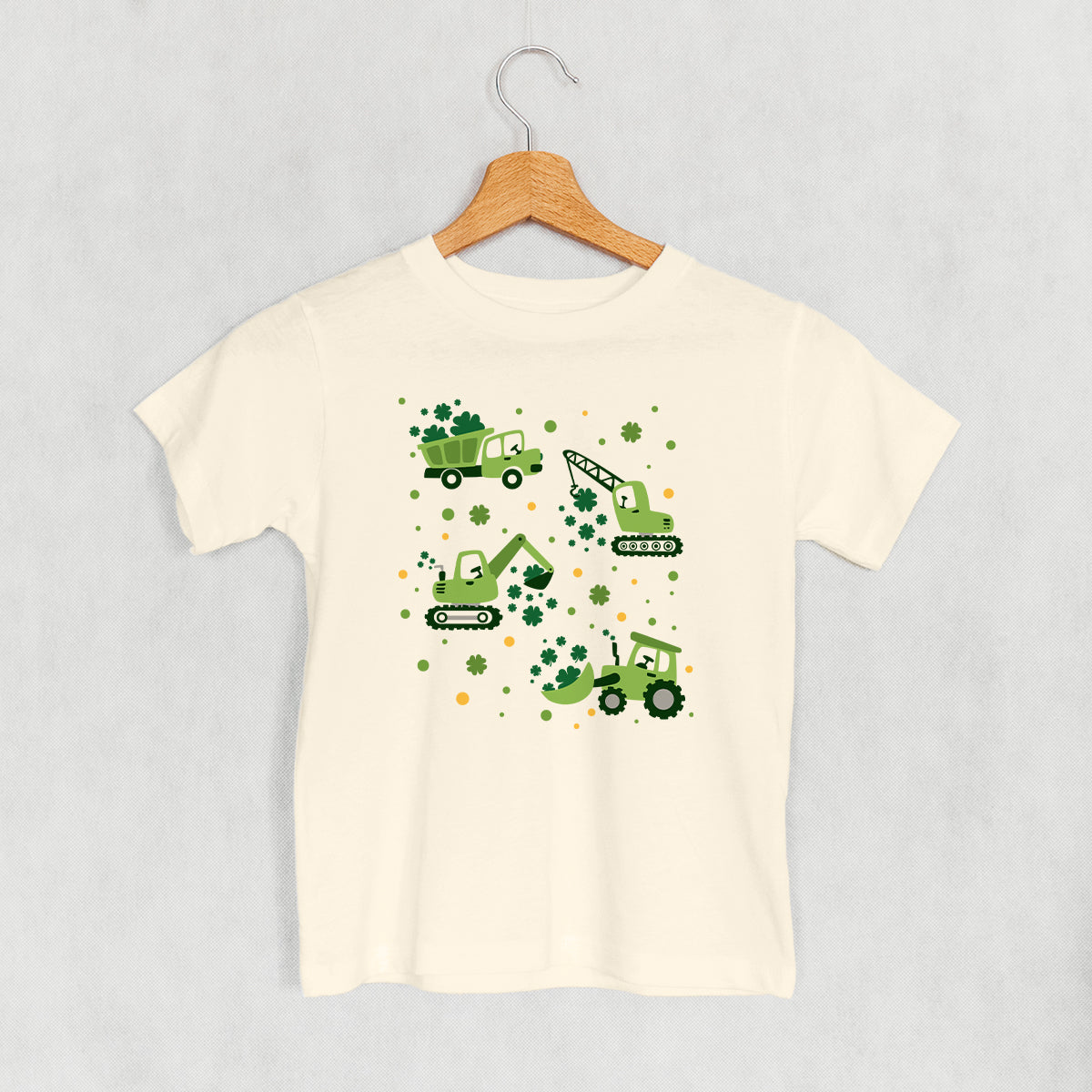 St. Patrick's Construction Vehicles + Clovers (Kids)