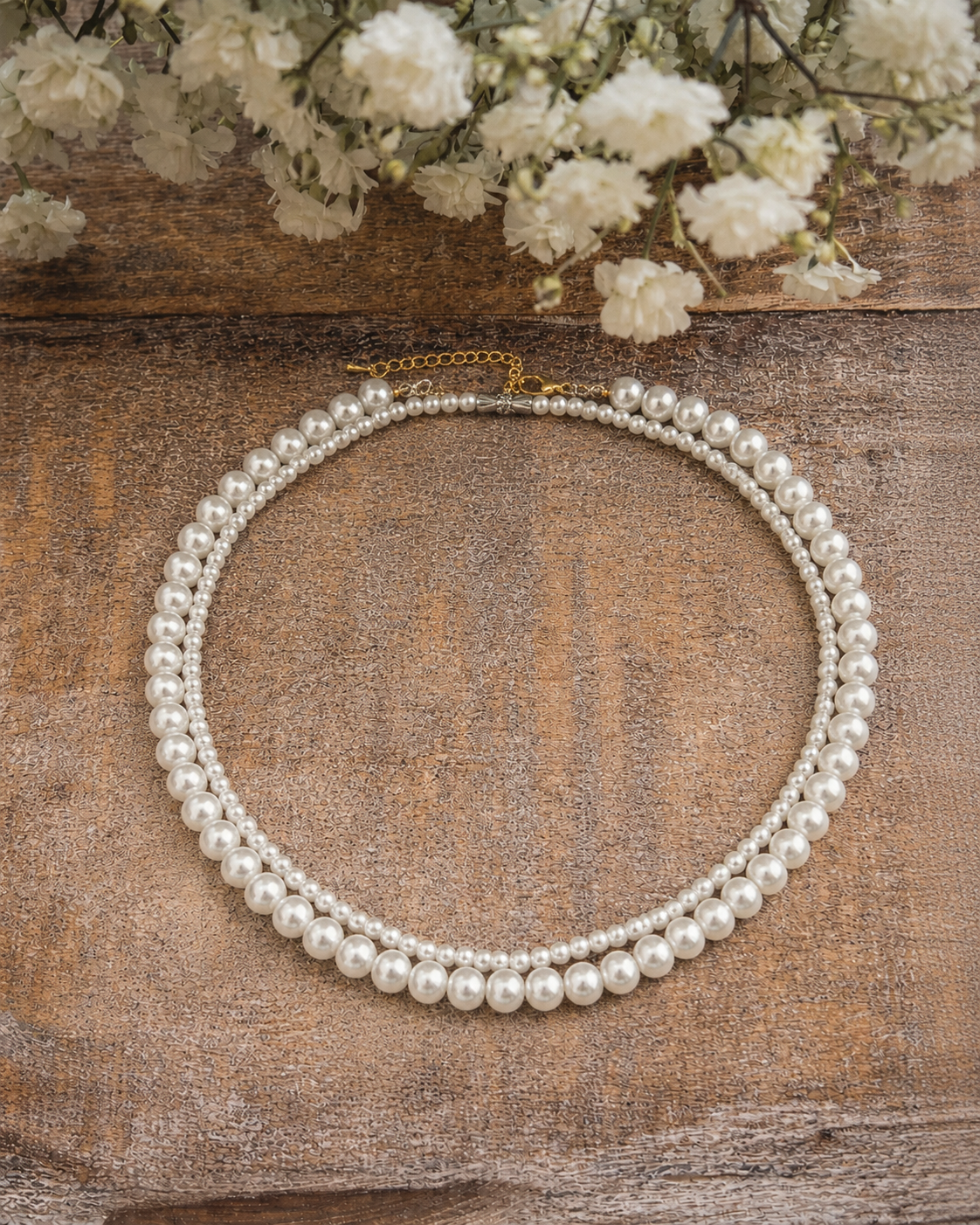 Beautiful Pearl Necklace Set