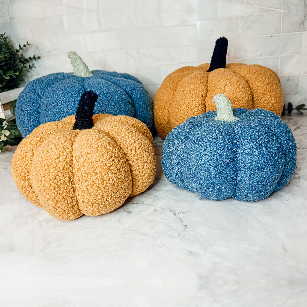 Plush Pumpkin Throw Pillow Decorative Fall Pillow Soft Cuddle Pumpkin Decor
