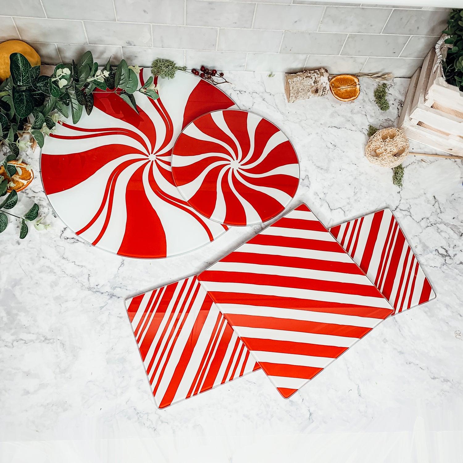 Candy Cane Serving Dishes