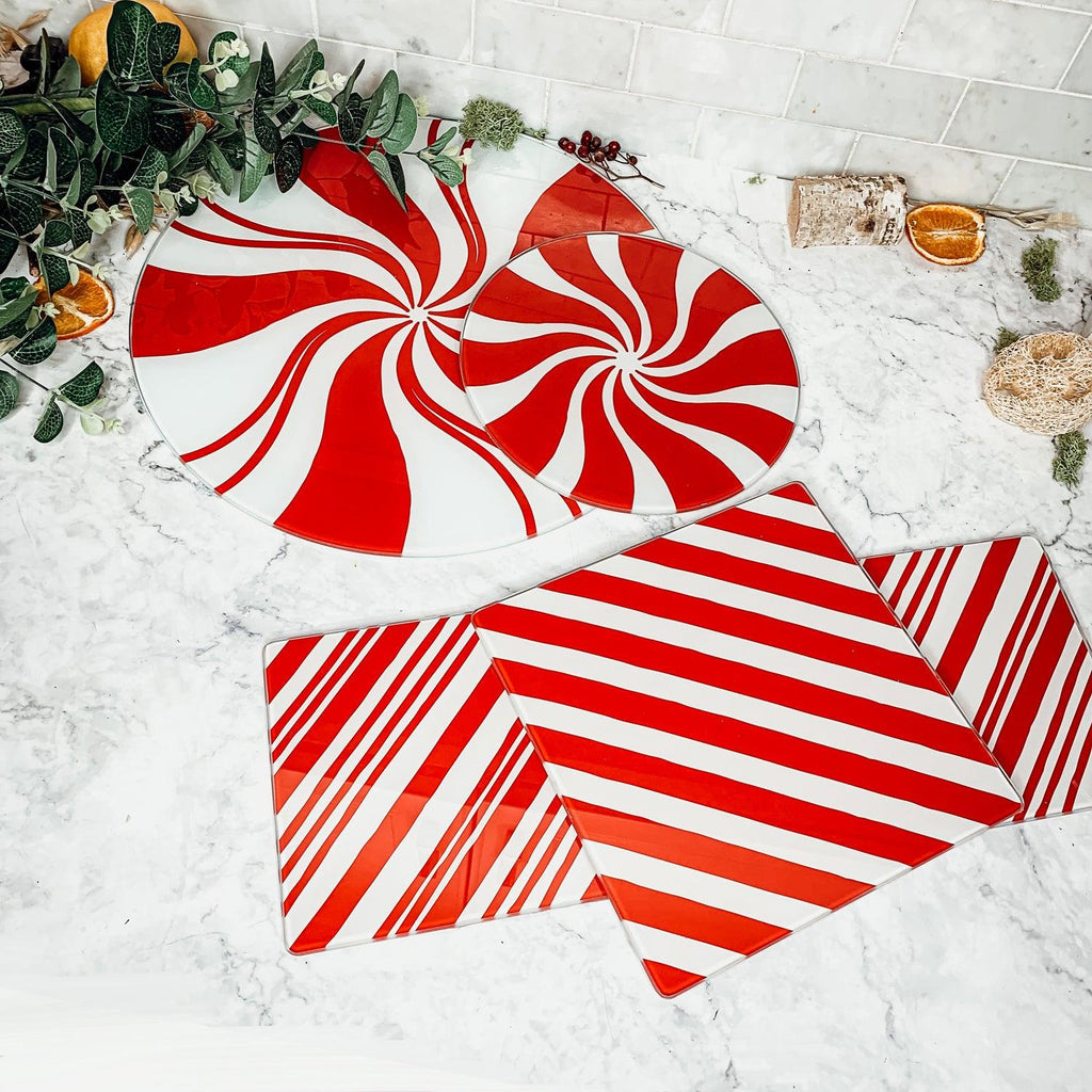 Candy Cane Serving Dishes