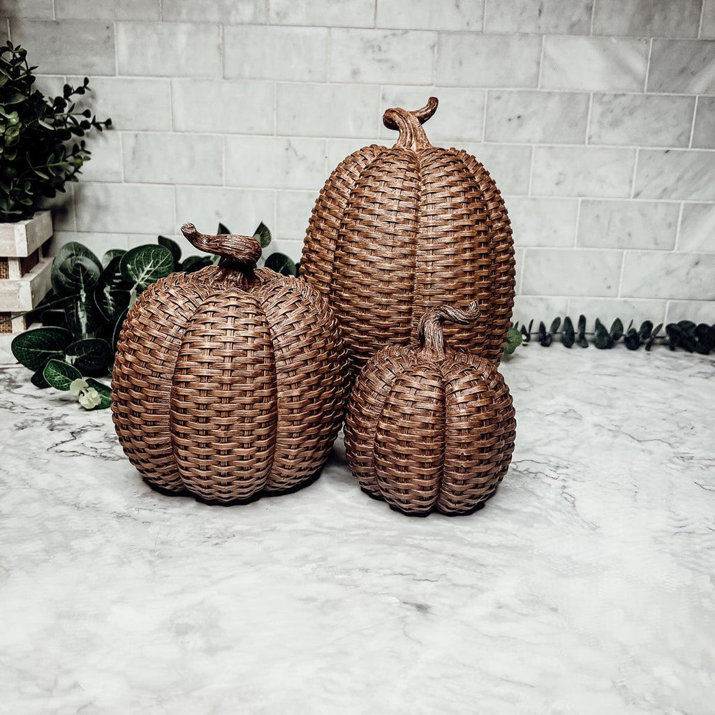 Basket Weave Pumpkins
