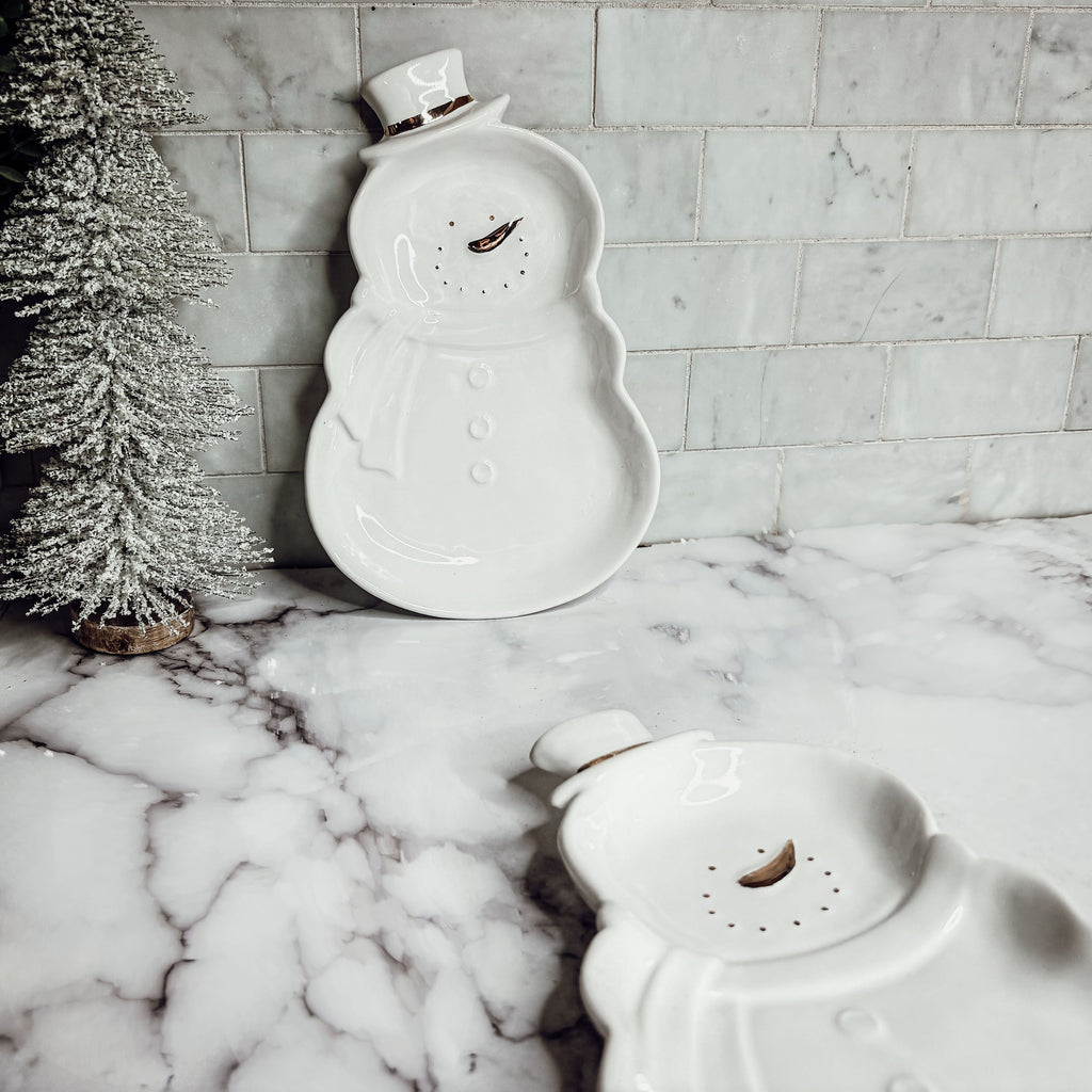 Snowman Dish