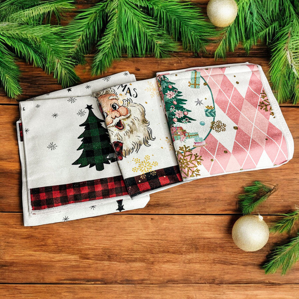 Vintage Santa Hand Towel