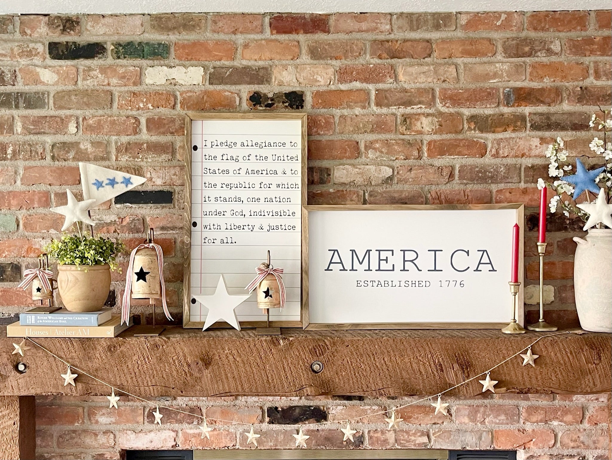 Pledge of Allegiance Framed Saying