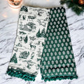 Forest Green Pine Tea Towel Set