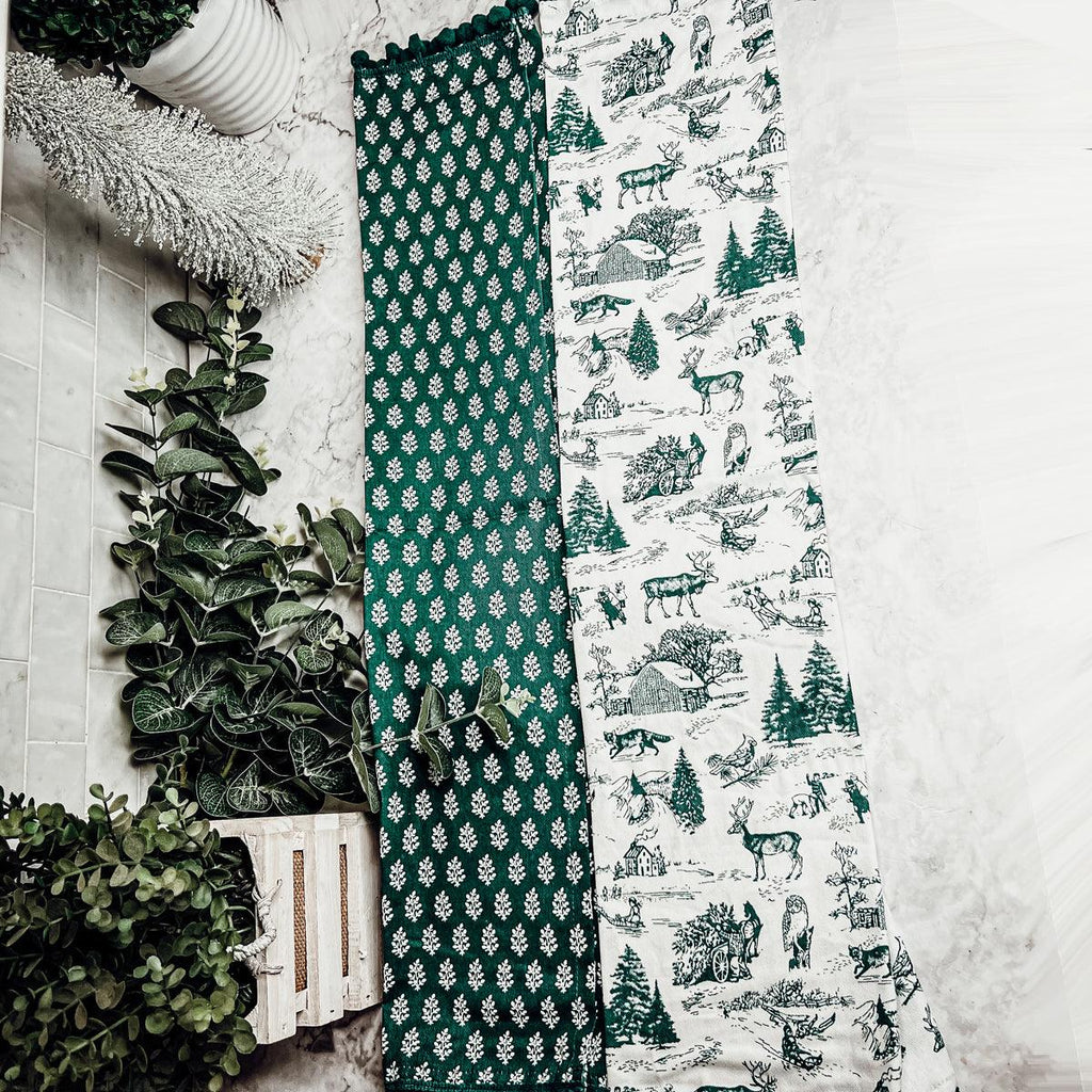 Forest Green Pine Tea Towel Set