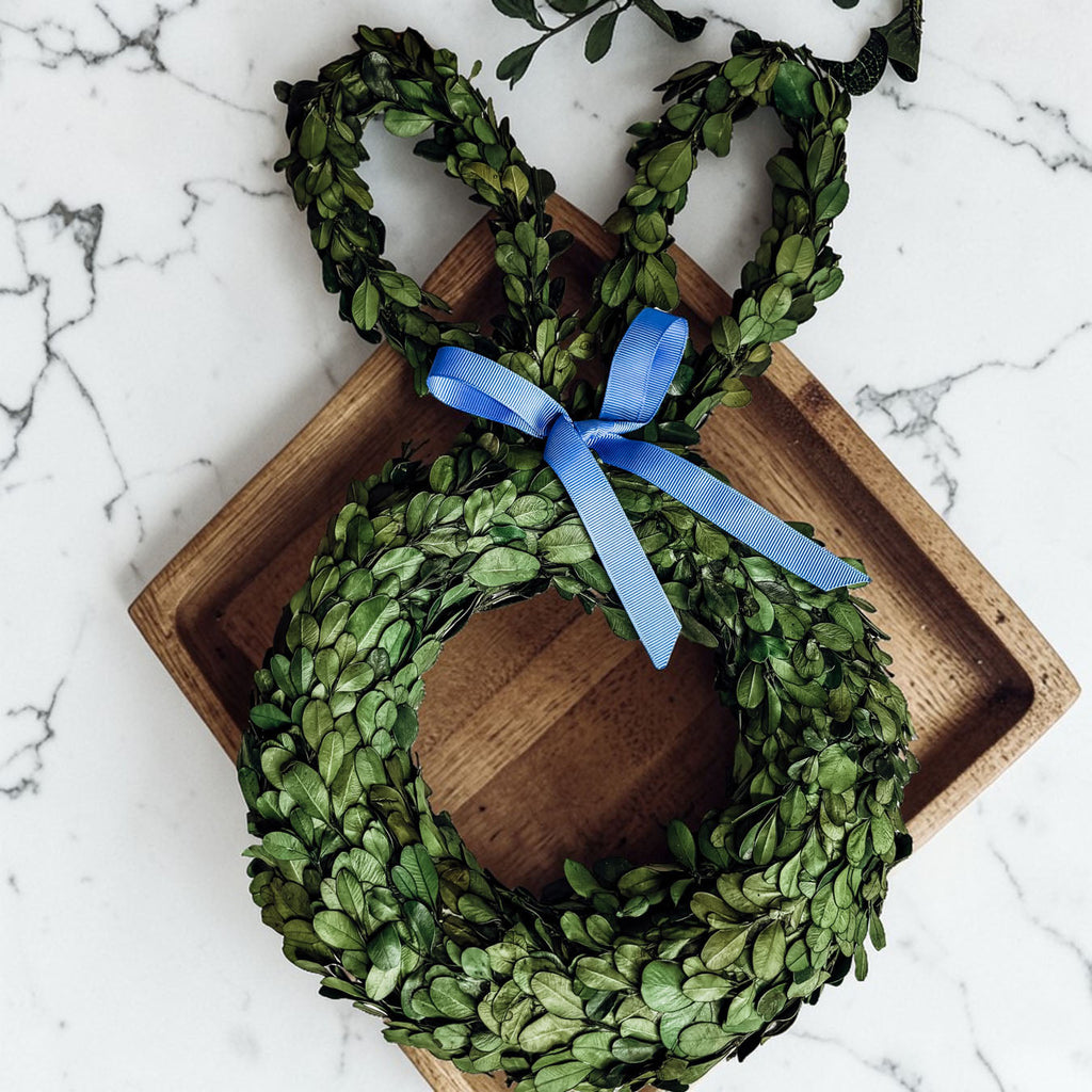 Bunny Wreath Boxwood