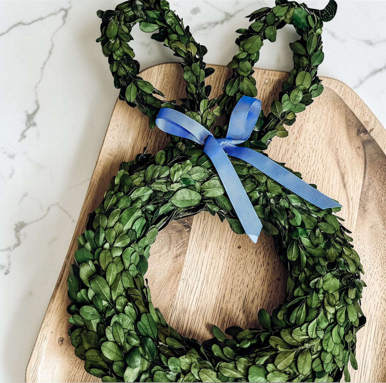 Bunny Wreath Boxwood
