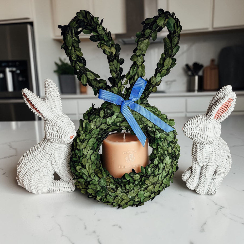 Bunny Wreath Boxwood