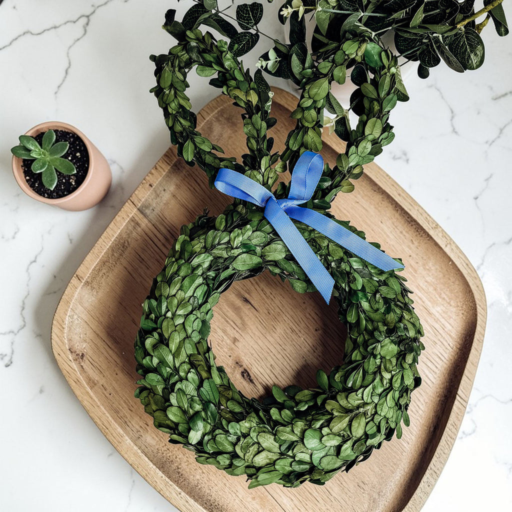 Bunny Wreath Boxwood