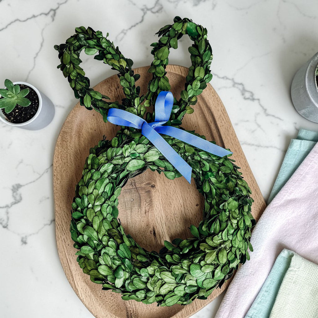 Bunny Wreath Boxwood