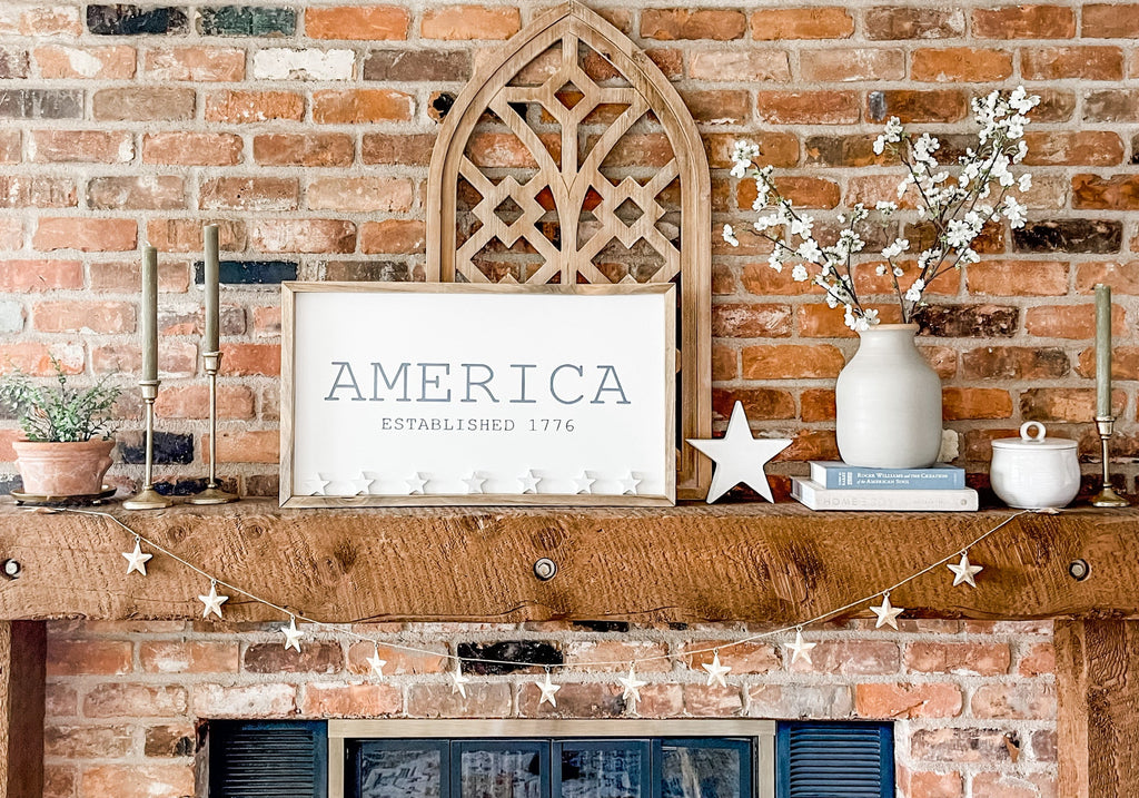 America Est. 1776-Classic Framed Saying