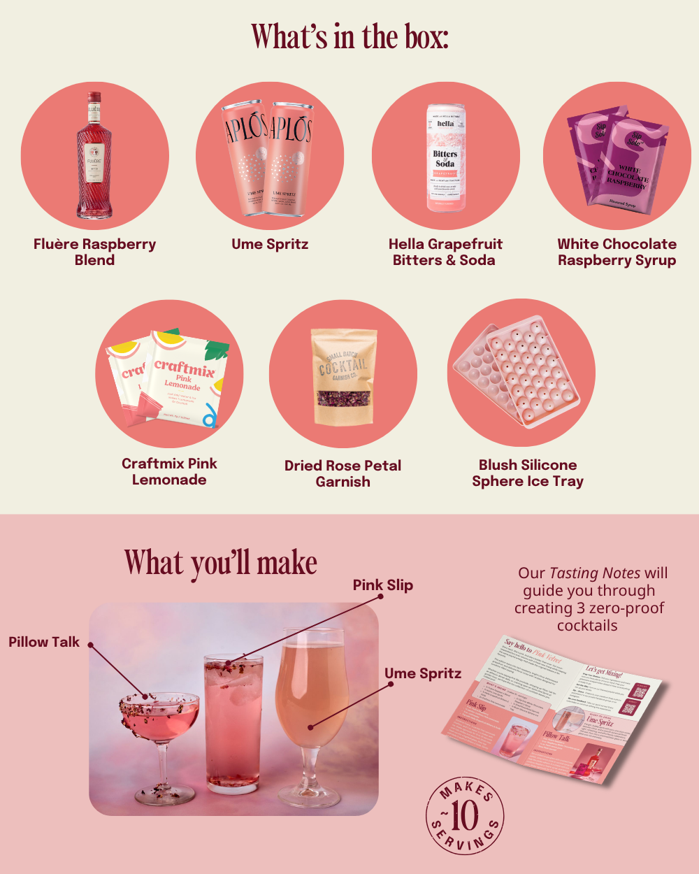 Pink Velvet Zero-Proof Cocktail Kit