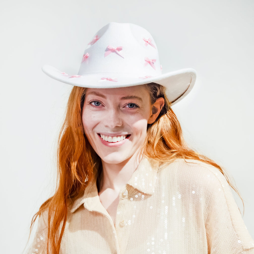 Howdy Darling Bow-Detailed Cowboy Hat
