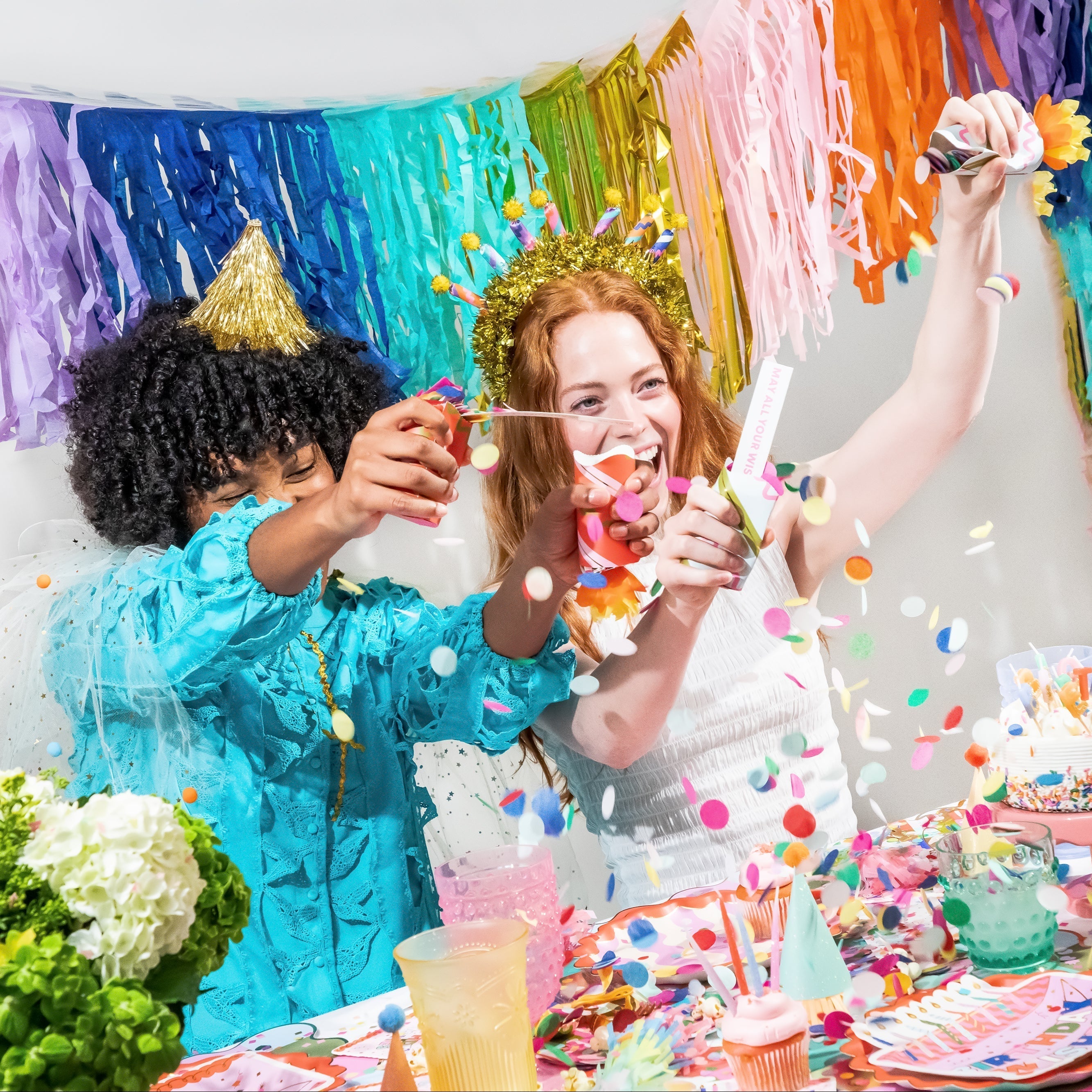 Birthday Candle Confetti Party Crackers (6 count)