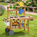 Kids Mud Kitchen with Water Tank, Sink & 15 Accessories