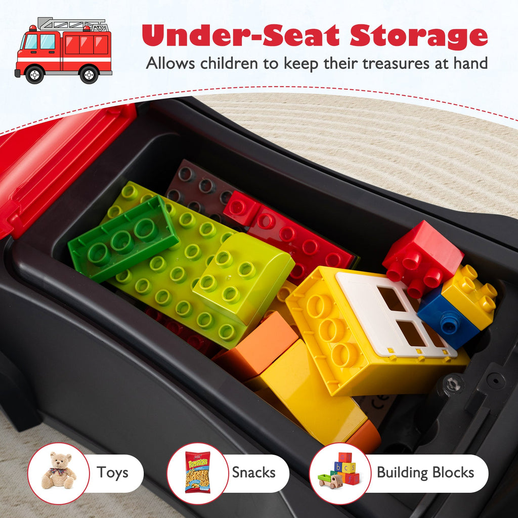 Kids Ride On Push Car Licensed SCANIA Truck Toy with Steering Wheel and Music