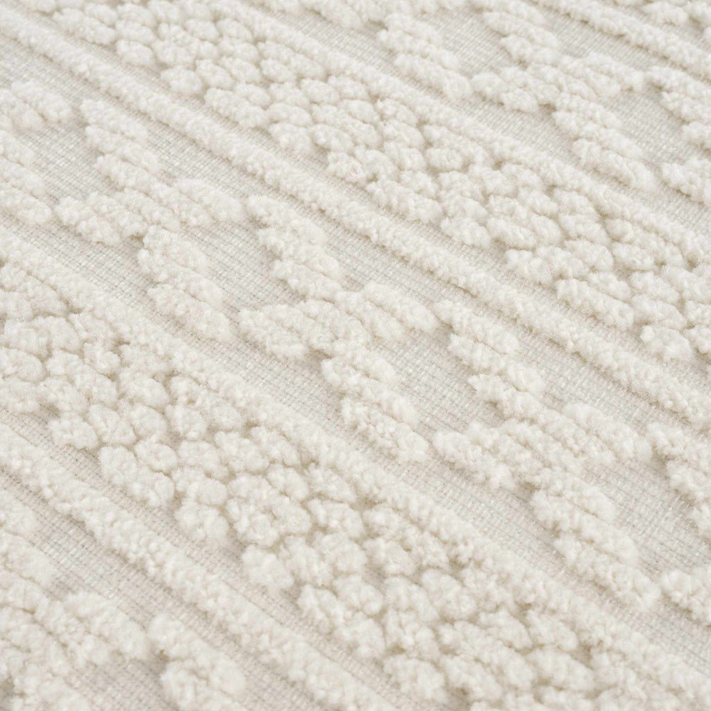 Fadey White 3D Washable Rug