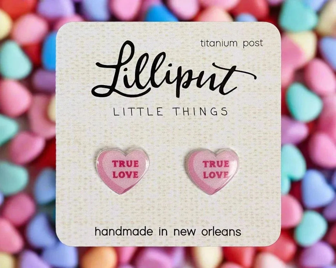 Lilliput Little Things - Conversation Heart Earrings